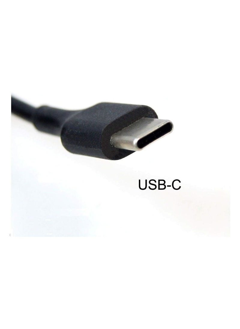 Generic - Dell Latitude 3390 5175 5179 5285 5289 7212 7275 7285 7289 7389 7390, XPS 12 9250, XPS 13 9365, 9370, Chromebook 5190 USB-C 45W AC Power Adapter With Power Cable 492-BBUS LA45NM150 HDCY5 4RYWW UK - Image 1