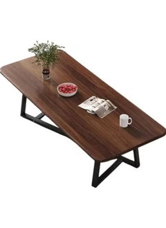 AGD Versatile large rectangular living room coffee table with black metal frame  - Image 3