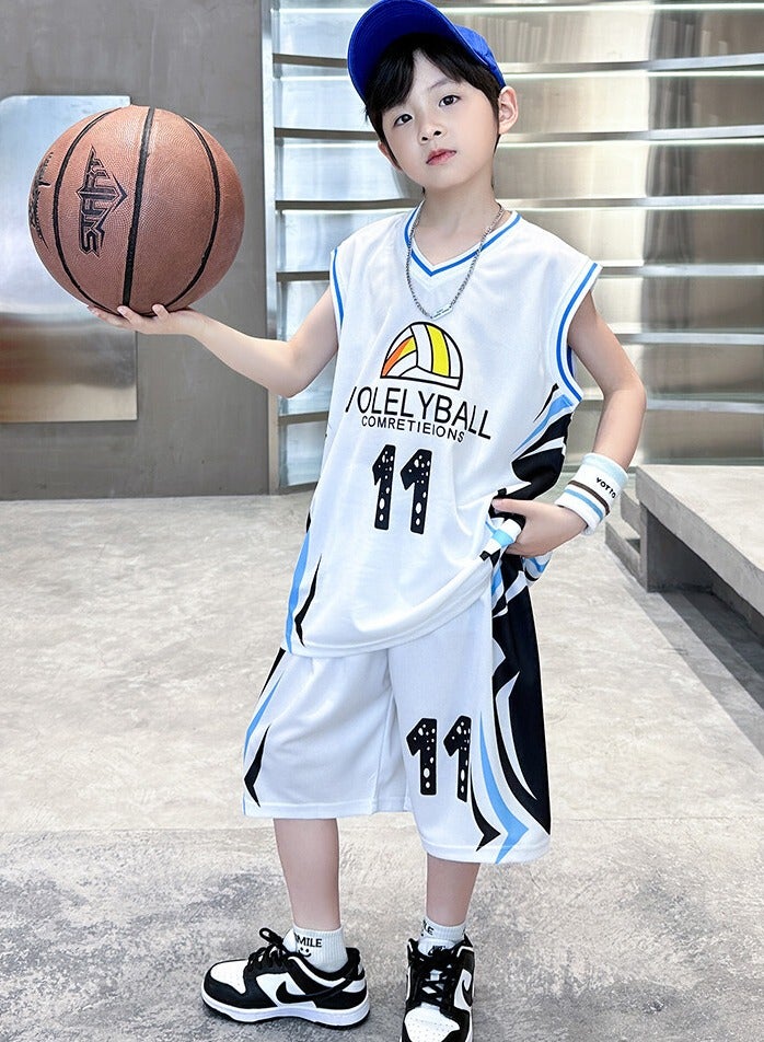 KUYING New Children's Basketball Suit Set  - Image 2