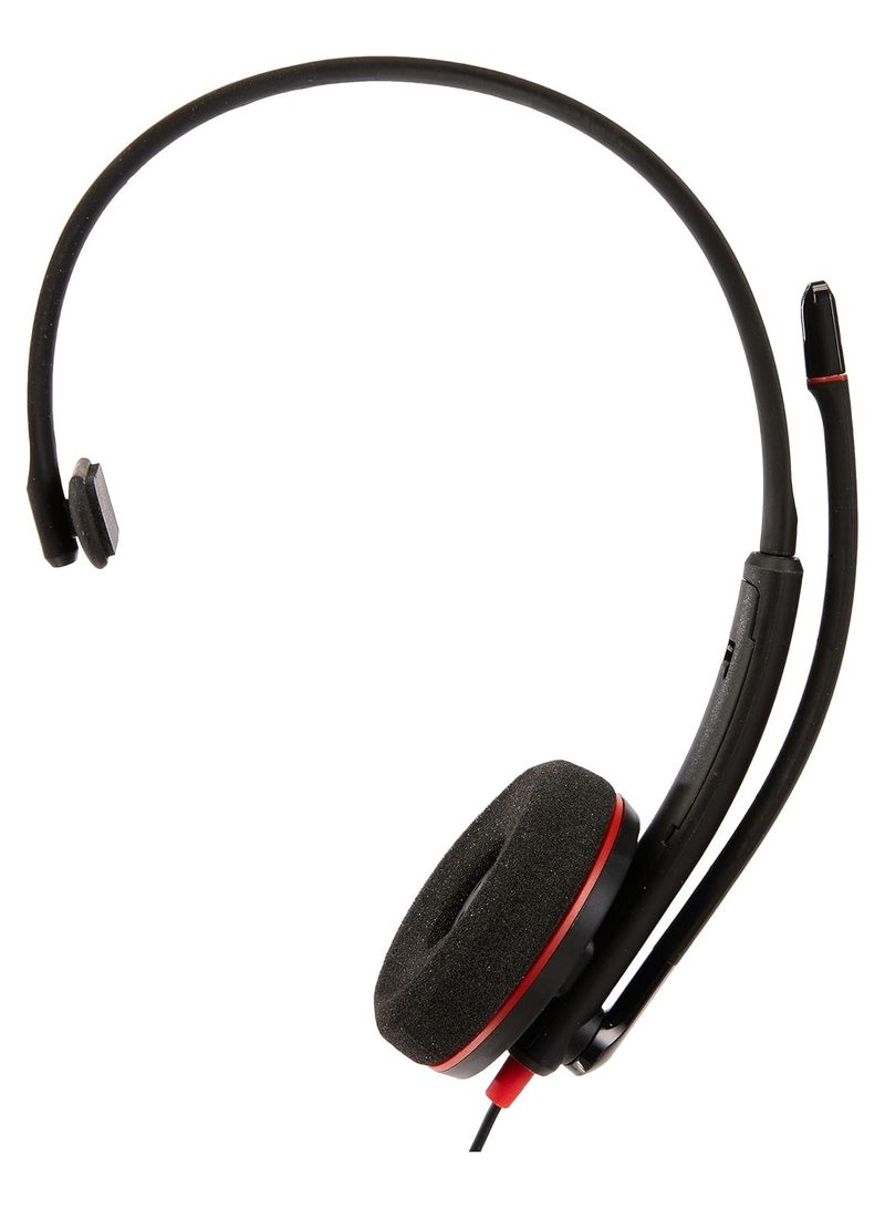 Poly Blackwire 3210 Monaural USB-C Headset (Bulk) - Lightweight, Noise-Canceling Microphone, 28mm Speaker, USB Type-C Connectivity, Dynamic EQ, Foam Ear Cushions, On-Ear Design, Call Controls (Mute, Volume, Redial), Compatible with Windows 10/11, macOS | 80S09A6 - Image 2