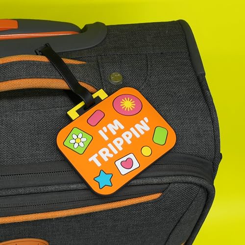 GOOFBALLS Funny Luggage Tag – Hilarious Travel ID Tag with Sarcastic Saying – Durable & Easy to Spot Suitcase Tag for Men, Women, Frequent Flyers, or Gag Gift for Travelers - Trippin - Image 4