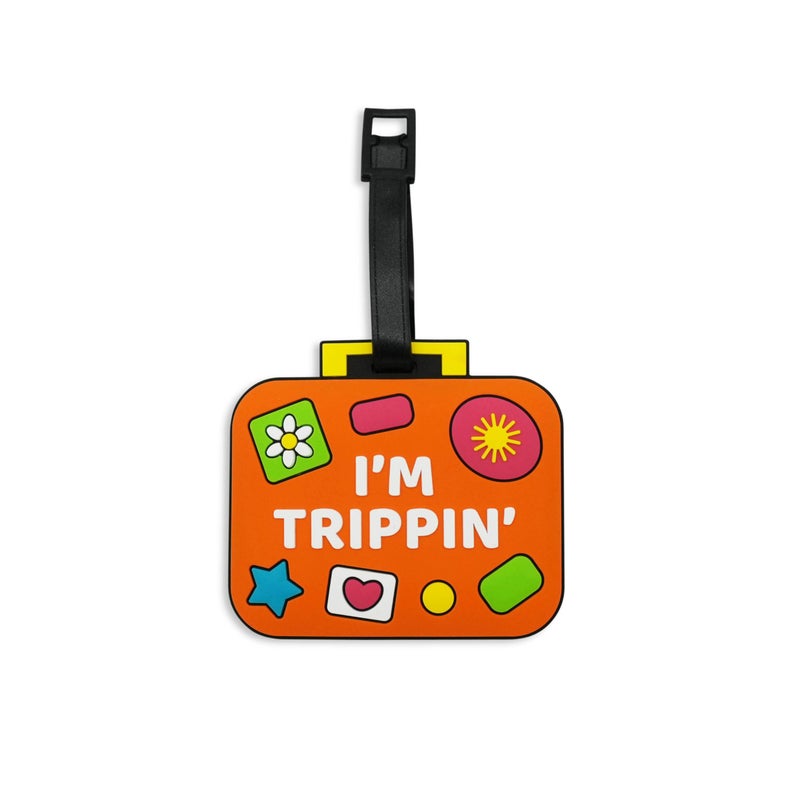 GOOFBALLS Funny Luggage Tag – Hilarious Travel ID Tag with Sarcastic Saying – Durable & Easy to Spot Suitcase Tag for Men, Women, Frequent Flyers, or Gag Gift for Travelers - Trippin - Image 5