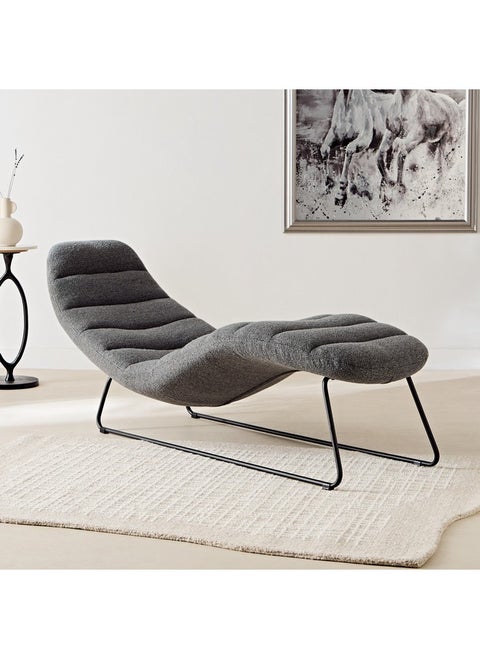 Jersey Fabric Chaise 156 x 86 x 63 cm