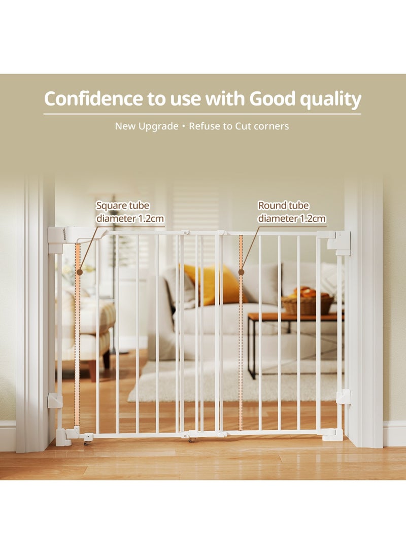 FUN MOMENT Automatic Closing Metal Baby Safety Gate, Maximum Height up to 111.5 cm - Image 3