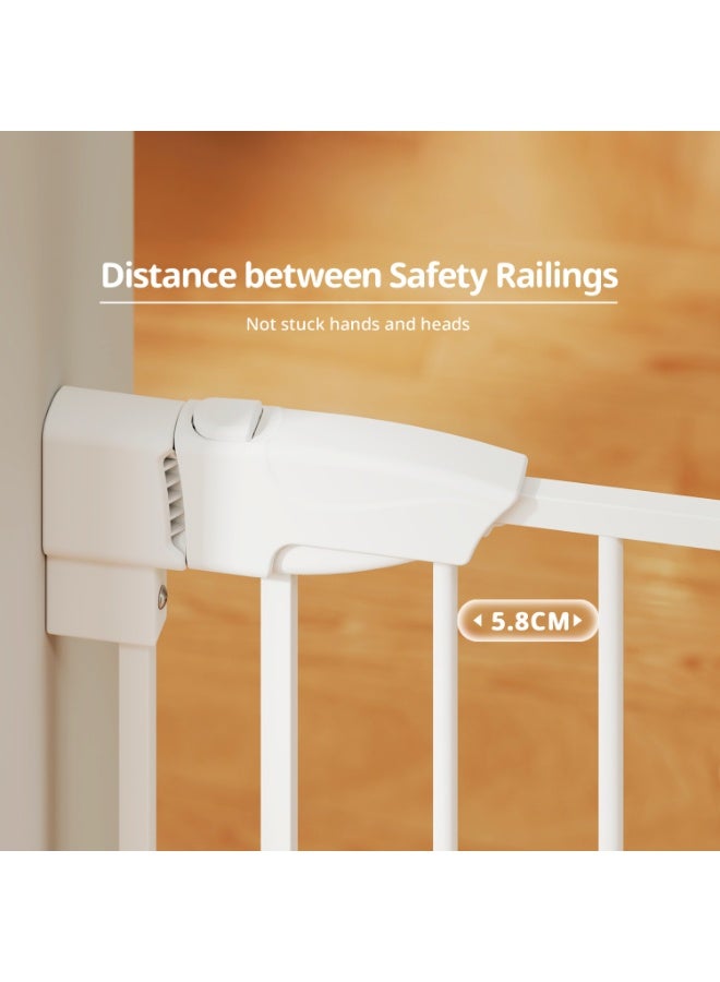 FUN MOMENT Automatic Closing Metal Baby Safety Gate, Maximum Height up to 111.5 cm - Image 2