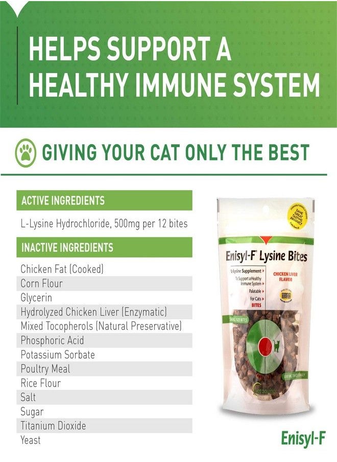 Vetoquinol - VETOQUINOL Enisyl-F Lysine Treats 6.35 oz Re-Closable Pouch (180gm) - Image 1