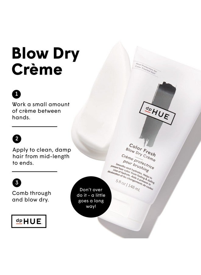 dpHUE Color Fresh Blow Dry Creme - 5 Oz - Hydrates, Adds Shine & Protects Against Heat Damage - With Argan Oil & Shea Butter - For All Hair Types - Color Safe - Image 3