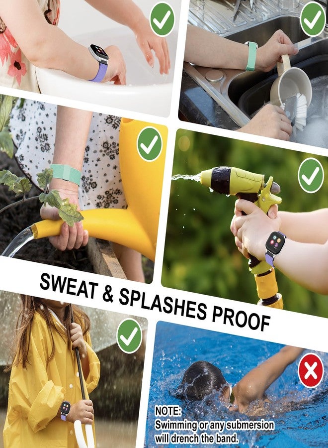 ZOOROO 2 Pack Splash-Proof Stretchy Nylon Watch Bands Compatible with Gizmo Watch 3 2 1/Gabb Watch 3e 3 2 1/SyncUP Kids Watch 2 1, 20mm Soft Replacement Kids Strap with Magnetic Buckle for Kids Boys Girls - Image 3
