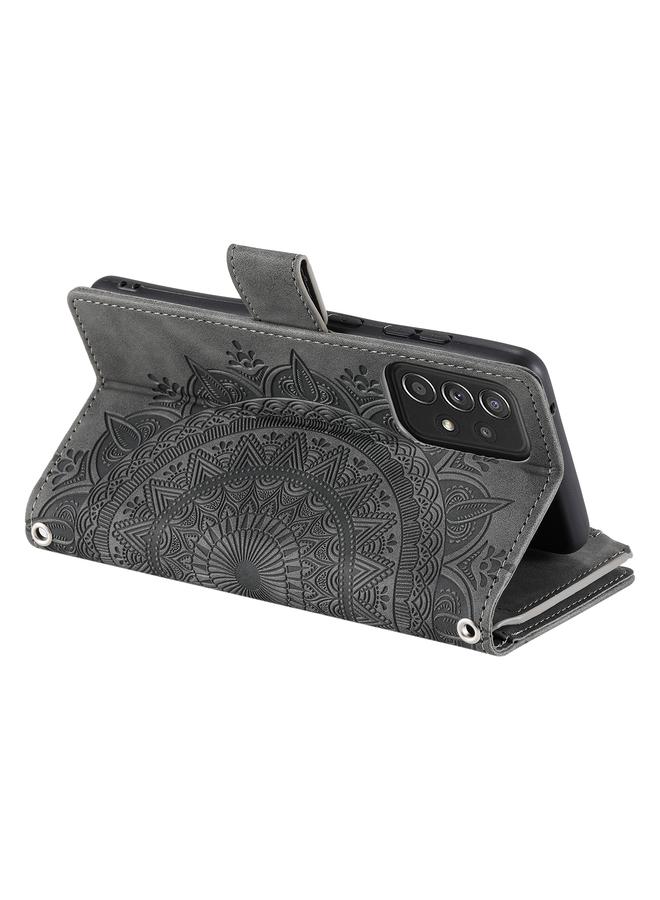 erorex Case For Samsung Galaxy A53 5G Multi-Card Totem Zipper Leather Phone Case - Image 4