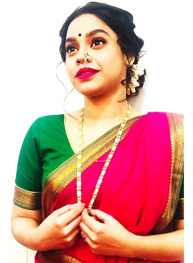 Vama Fashions Kasulaperu Necklace Lakshmi Temple Jewellery Set for Women, Gold - Image 3