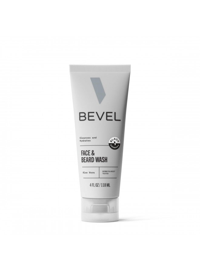 Bevel Bevel Face Wash with Witch Hazel and Aloe Vera to Cleanse, Hydrate and Brighten Skin, 4 Fl Oz - Image 1
