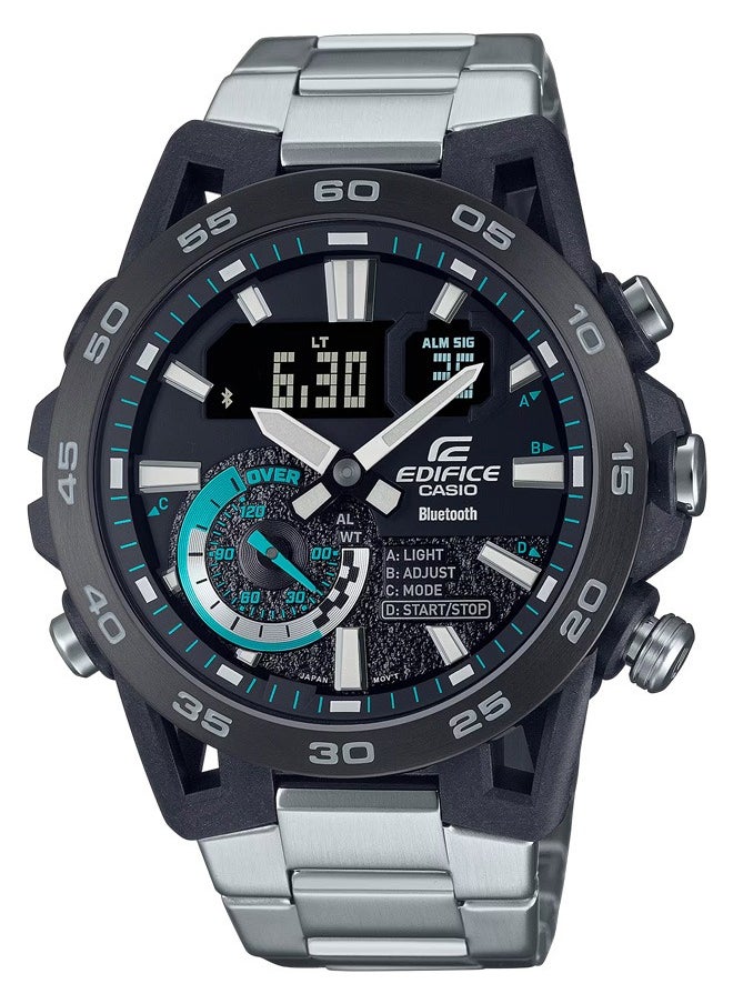 CASIO - Edifice Sospensione ECB-40DB-1A | Bluetooth® Smartwatch with Black Ion-Plated Beze - Image 1