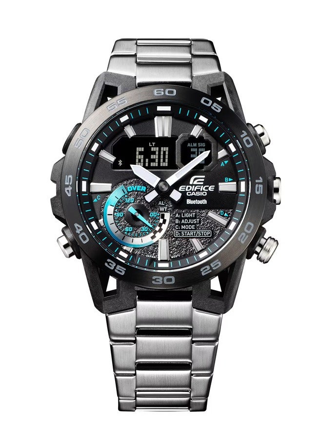 CASIO - Edifice Sospensione ECB-40DB-1A | Bluetooth® Smartwatch with Black Ion-Plated Beze - Image 1