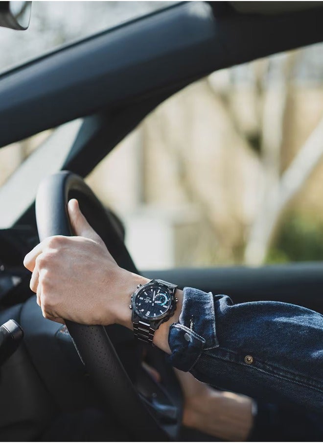 CASIO - Edifice Sospensione ECB-40DB-1A | Bluetooth® Smartwatch with Black Ion-Plated Beze - Image 1