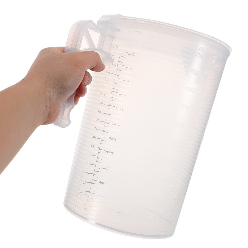 Measuring Cup with Lid: 5L Large Capacity Food Grade Transparent Accurate Scale for Commercial Use Tea Shops and - Image 4