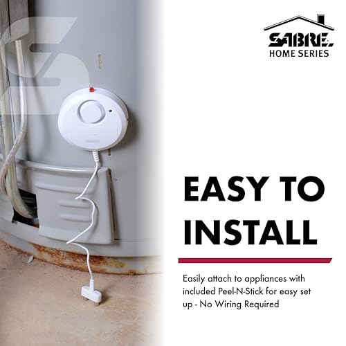 SABRE Water Leakage Alarm, 110 dB Alarm, Audible Up To 1,500-Feet (457-Meters), All Direction Water Sensor, High and Low Volume Settings, Battery Test Button - Image 3