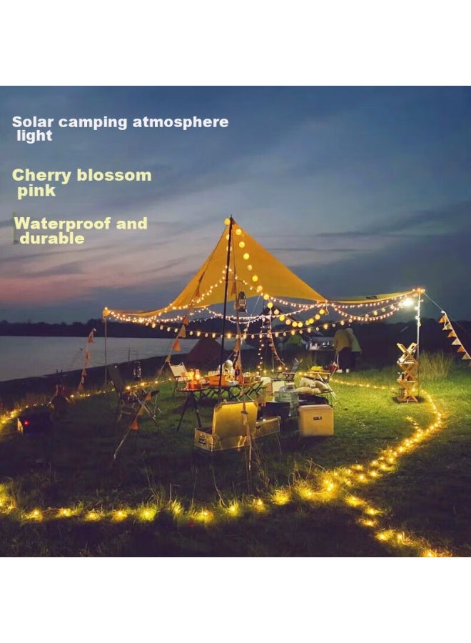 MOTIE Motie String Lights, Outdoor Camping Lights, Led Solar Lights, Flashing Lights, Starry Atmosphere Lights, Starry Sky, 12 Meters, 100 Lights  - Image 1