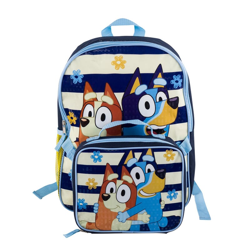 Fast Forward Bluey Backpack And Detachable Lunchbox - 15" - Bandit and Chilli - Adjustable Straps - Image 4
