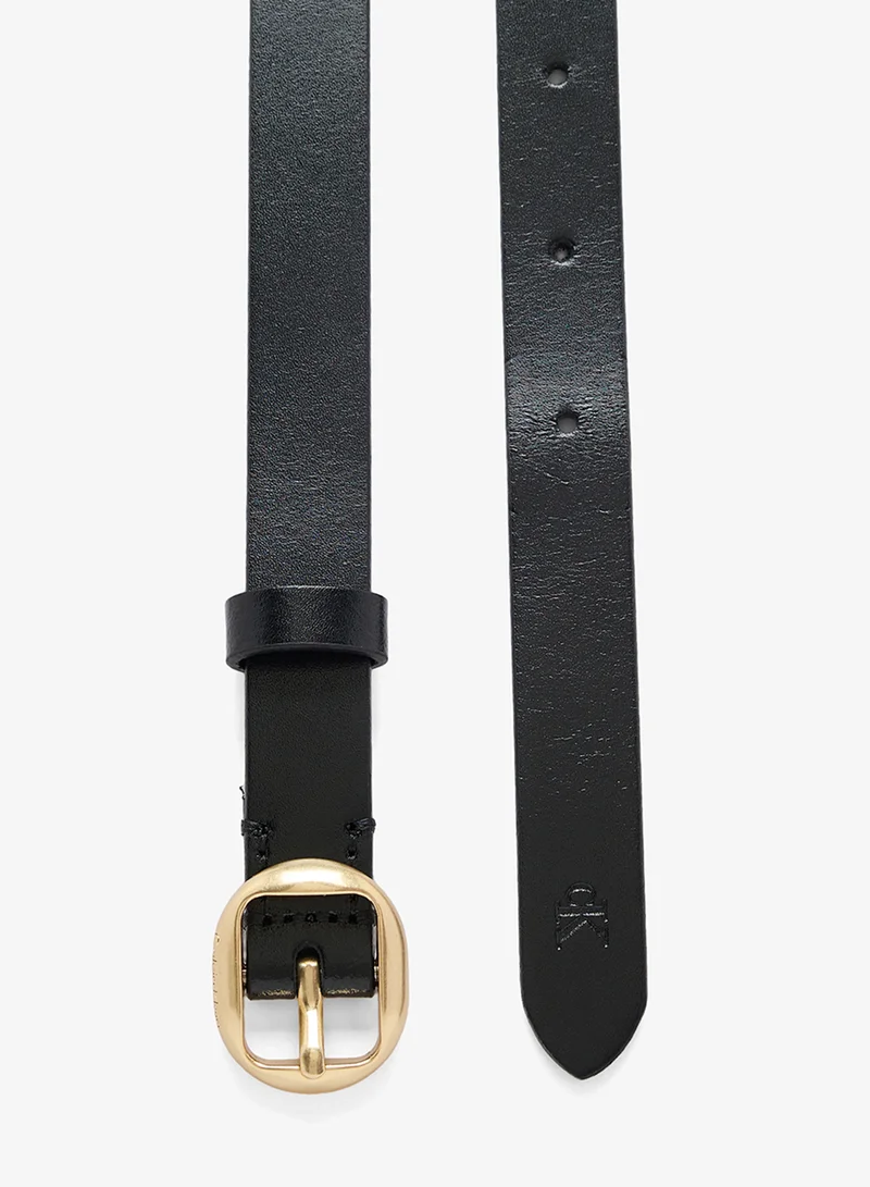 CALVIN KLEIN Round Buckle Metal Belt