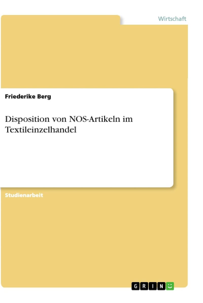 Disposition von NOS-Artikeln im Textileinzelhandel 