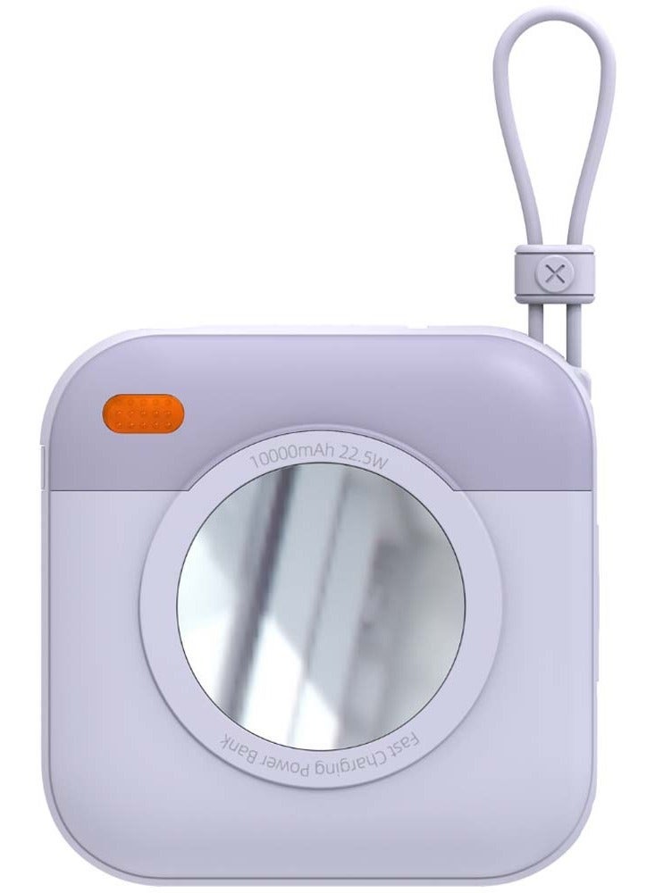 G-Tab FLEX10 – 10000mAh 22.5W Fast Charging Power Bank with Built-in Cables, Portable Charger for Travel & Daily Use, Dual USB Outputs, Compact Design, Quick Charge for Phones, Tablets, and More - Image 1