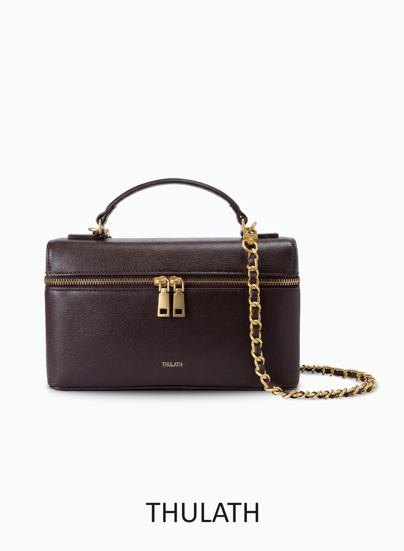 Thulath Women's Shoulder Bag, Exquisite Chain Design,Vegan Leather Shoulder Bag, women's commuter shoulder bag crossbody bag chain bag, The perfect gift choice - Image 1