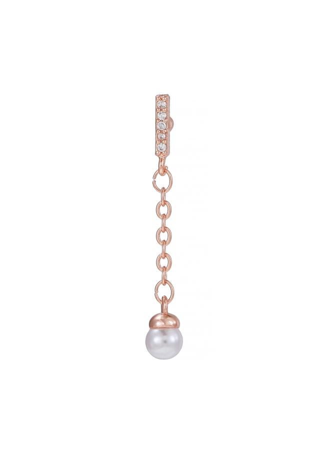European And American Tassel Ear Bone Nail Stainless Steel Thin Rod Body Piercing Pearl Pendant Ear Stud Ear Jewelry 
