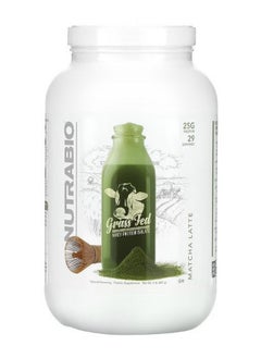 NutraBio Grass Fed Whey Protein Isolate Matcha Latte 2 lb 907 g  - Image 1