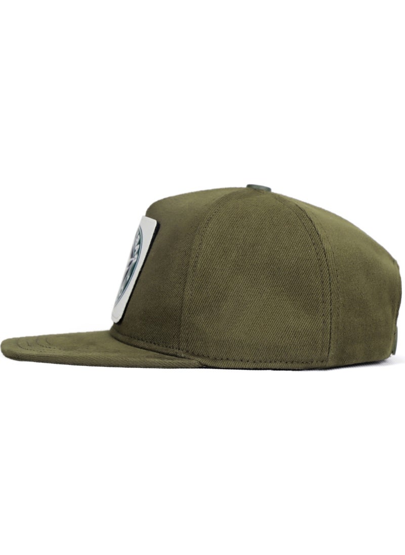 Black Börk BlackBörk V1 Hip Hop Kids Bear - Khaki Kids Hat (Cap) with 2 Code Logo  - Image 3