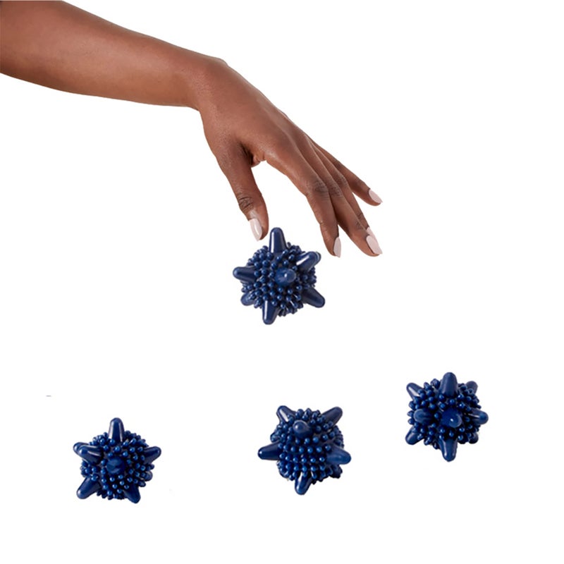 كرات غسيل وتجفيف Esembly لتنظيف وغسيل الملابس الناعمة قابلة لإعادة الاستخدام صديقة للبيئة من السيليكون عبوة 4 كرات