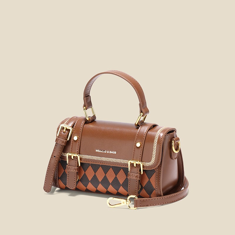 High-Grade Texture Small Bag Women'S 2023 Early Spring New Fashionable Trendy Niche Crossbody Bag Explosive Portable Boston Bag - Image 2