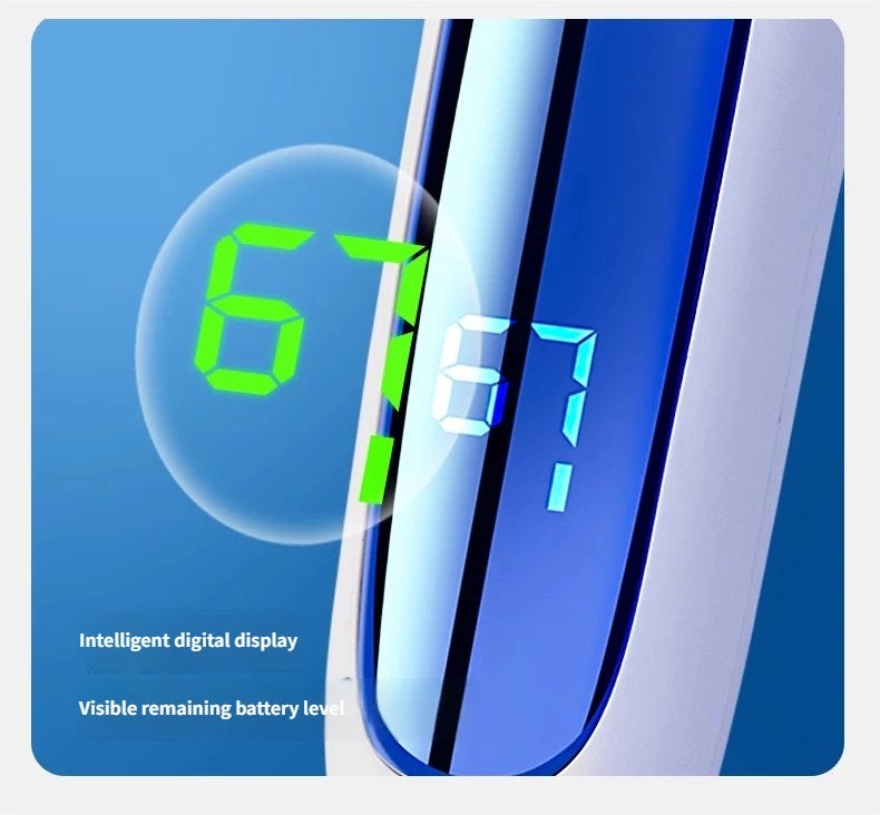 مبرد كهربائي لإزالة الجلد الميت، أداة مانيكير قابلة للشحن بسرعتين مع شاشة LED، 3 رؤوس دوارة للكعبين واليدين الناعمتين، أسود - Image 4