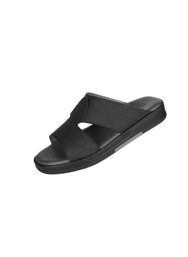 barjeel uno - 008-3381 Barjeel Uno Men Arabic Sandals BJM 08 Black - Image 1