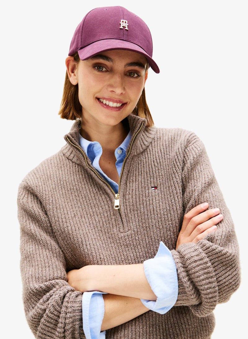 TOMMY HILFIGER Chic TH Monogram Twill Baseball Cap - Image 2