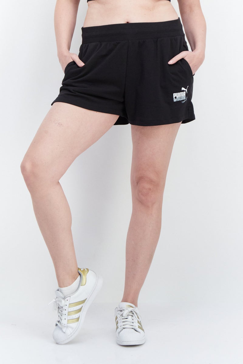 PUMA Women Sportswear Fit Training Shorts, Black  - Image 1