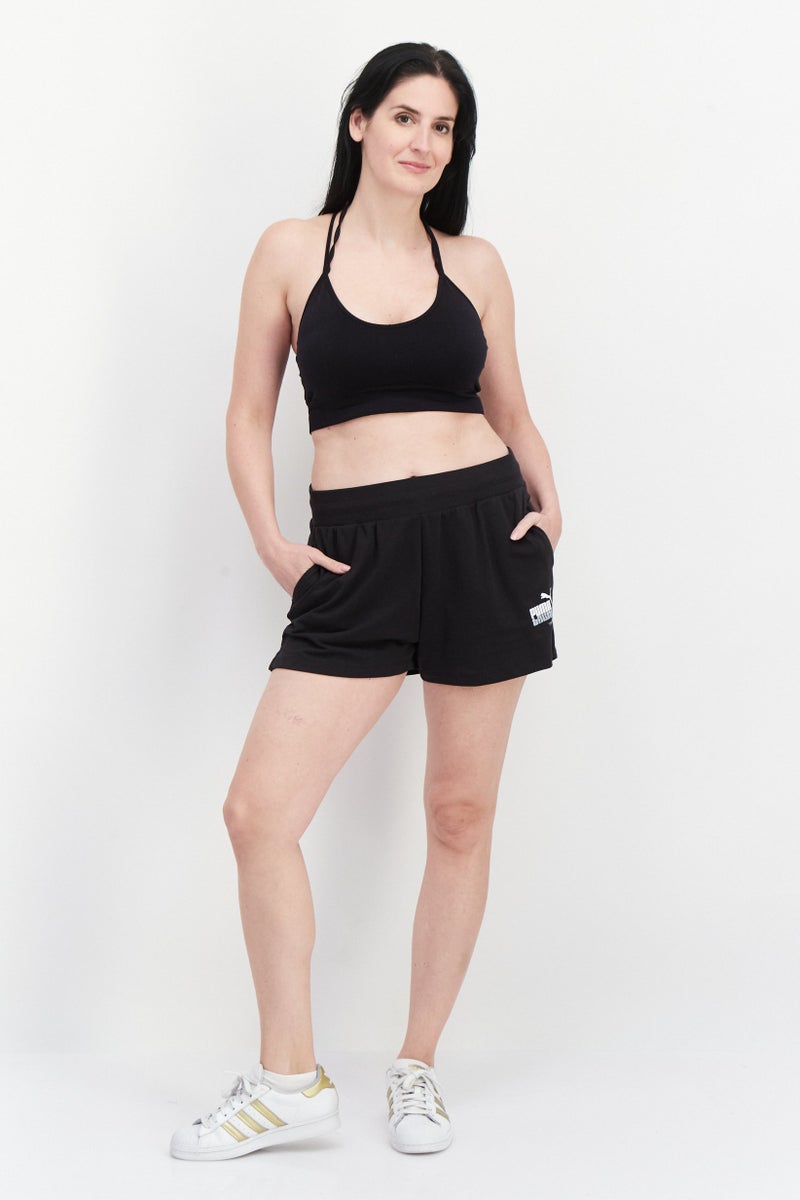PUMA Women Sportswear Fit Training Shorts, Black  - Image 3
