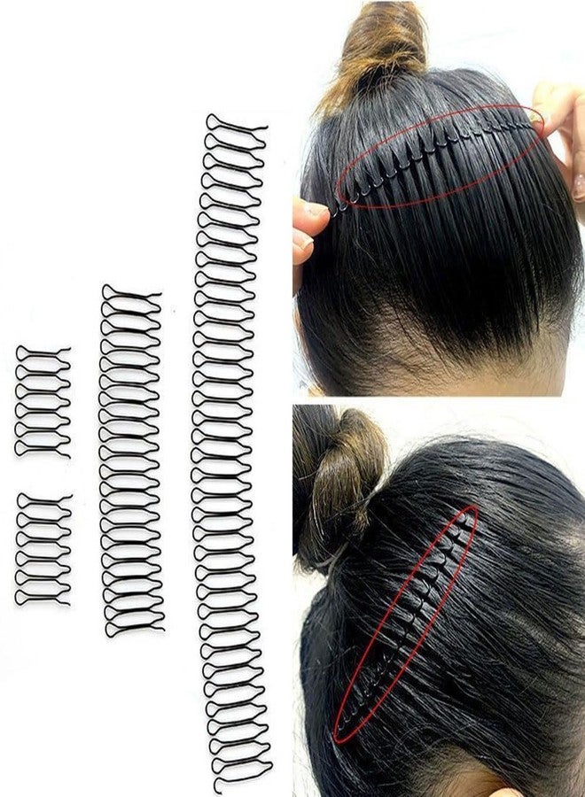 مجموعة JuxLux المكونة من 5 دبابيس شعر غير مرئية، دبابيس شعر سحرية التثبيت، مثبتات شعر، مشط، حامل غرة، مشابك شعر للنساء والفتيات، تسريحات شعر الكعكة الفوضوية، قطعة شعر، غرة خفيفة، تثبيت الشعر في مكانه - Image 3