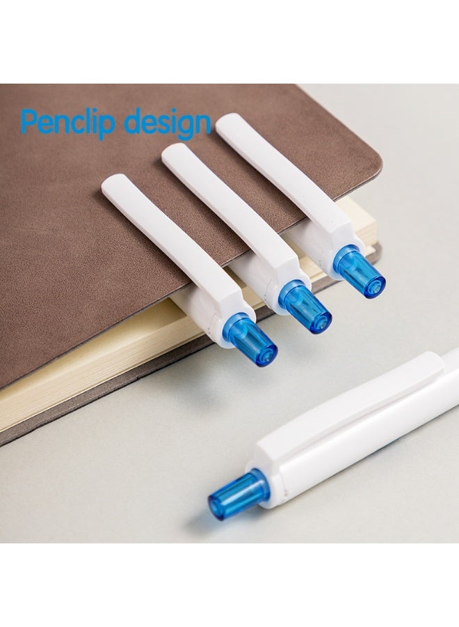 Deli Deli Q42-BL Xtream Ballpoint Pens, 0.7mm Fine Point, Blue Ink, Soft Grip, Smooth Writing, Low Viscosity Ink, 12 Pack. - Image 3