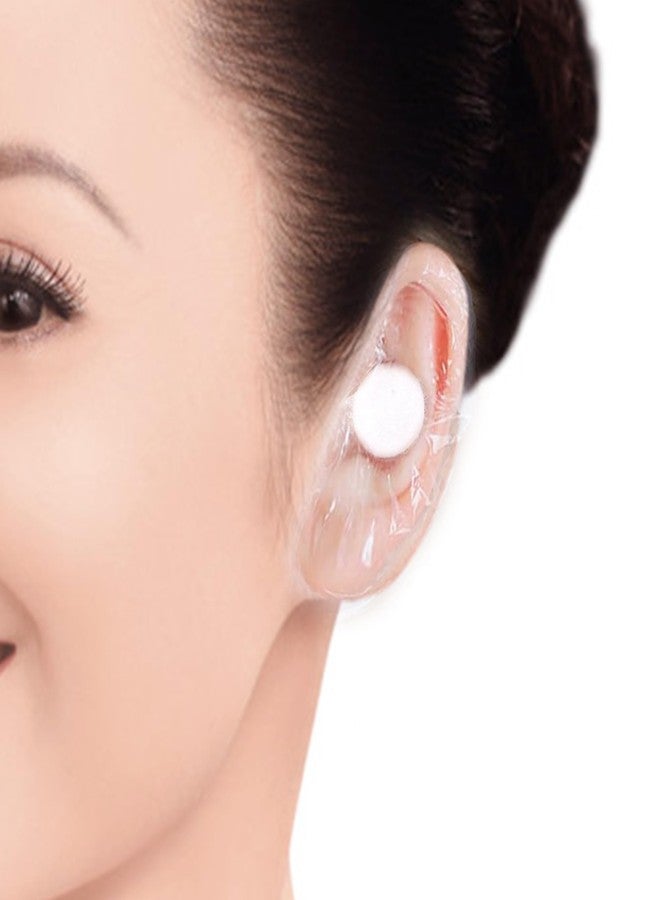 saicheek Adult Shower Ear Covers Waterproof Ear Tapes Bath Ear Protection Ear Covers for Adult Kids Shower Swimming Use,Transparent Adhesive Ear Covers (Large 60Pcs) - Image 1