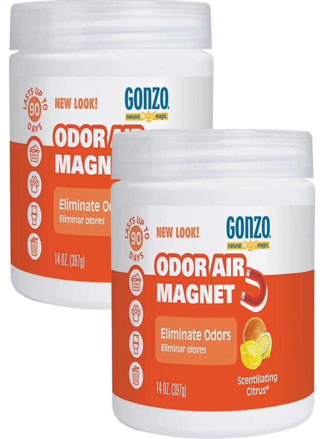 Gonzo Natural Magic Gonzo Odor Absorbing Gel - 2 Pack - Odor Eliminator for Car Closet Bathroom and Pet Area, Captures and Freshens Odors - 14 Ounce - Image 1