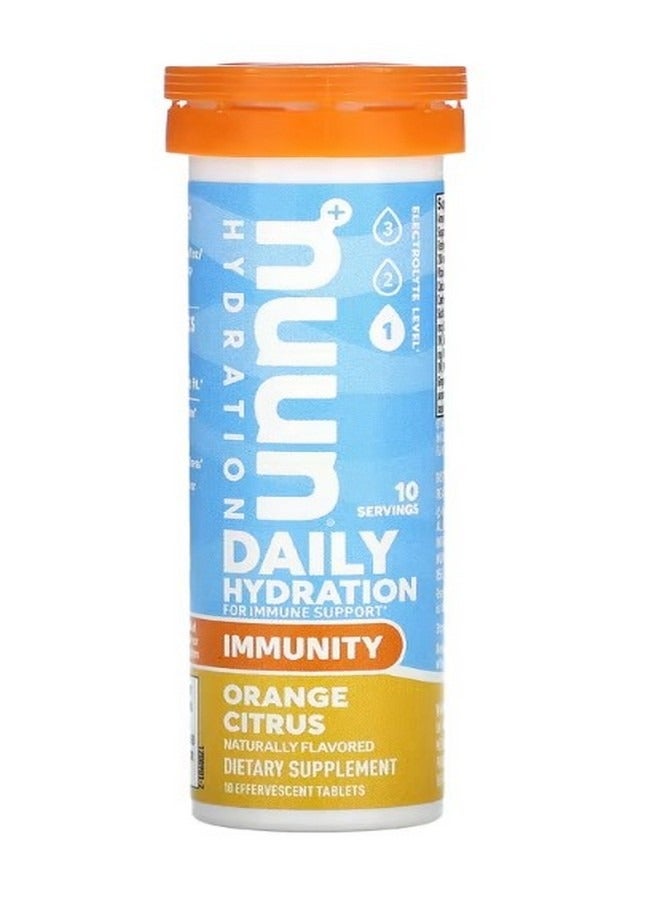 نون Daily Hydration For Immune Support Orange Citrus 10 Effervescent Tablets - Image 1