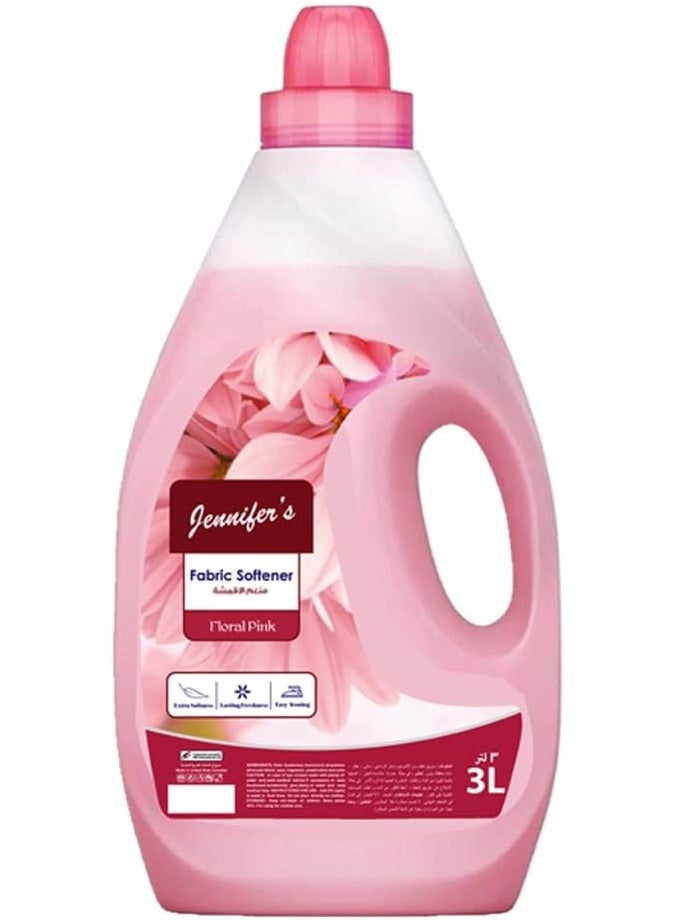Jennifer's - Fabric Softener Long Lasting Fragrance Of Floral Pink 3 Liter - Image 1