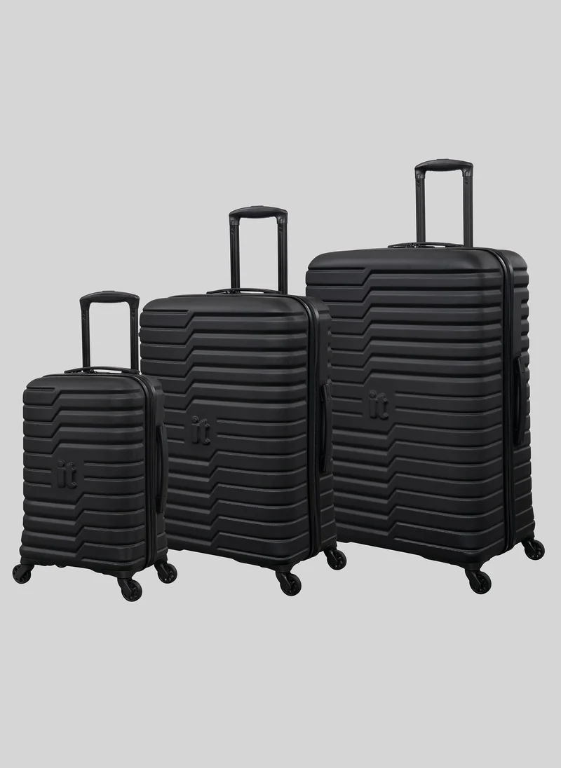 Matalan IT Luggage Black Navigator Hard Suitcase