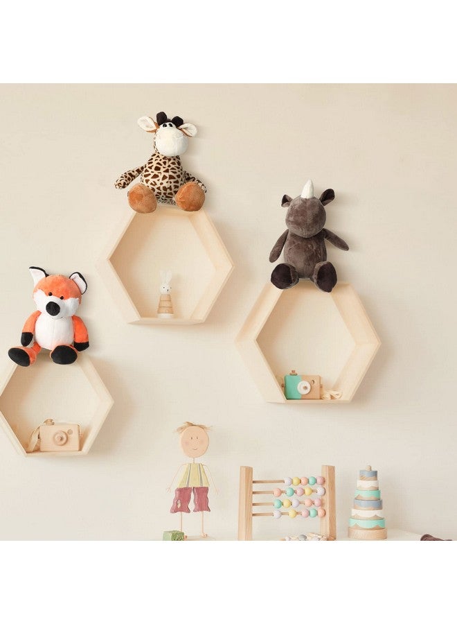 Zhanmai مجموعة زانماي من 12 قطعة من الحيوانات المحشوة سفاري تشمل النمر والأسد والفيل والقرد والشار بي والزرافة والحمار الوحشي لحفلة موضوع حديقة الحيوان أو حفلة استقبال المولود أو جائزة للمعلم أو الطالب. - Image 5