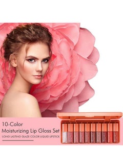 Charm Kiss 10 Colors Lip Stain Tint Set Watery Finish Lip Tint Stain Korean Lip Glossmultiuse Lip And Cheek Tintmoisturizing Waterproof Long Wearhigh Pigmentnonstickynonfadingvivid Color  - Image 5