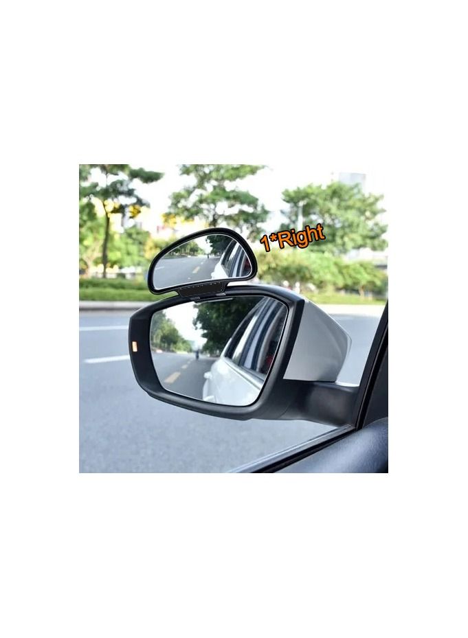 1-Pair Adjustable Wide Angle Side Rear Car Mirrors,Blind Spot Snap Way for Parking Auxiliary Rear View Mirror,Colour Black - Image 4