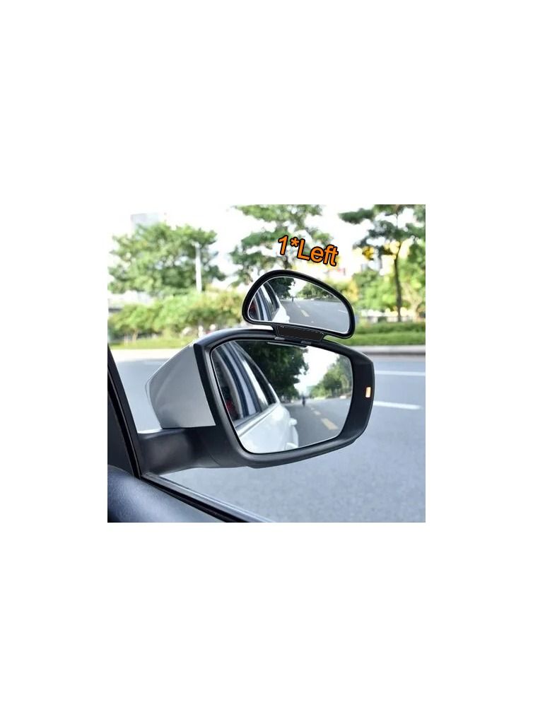 1-Pair Adjustable Wide Angle Side Rear Car Mirrors,Blind Spot Snap Way for Parking Auxiliary Rear View Mirror,Colour Black - Image 5