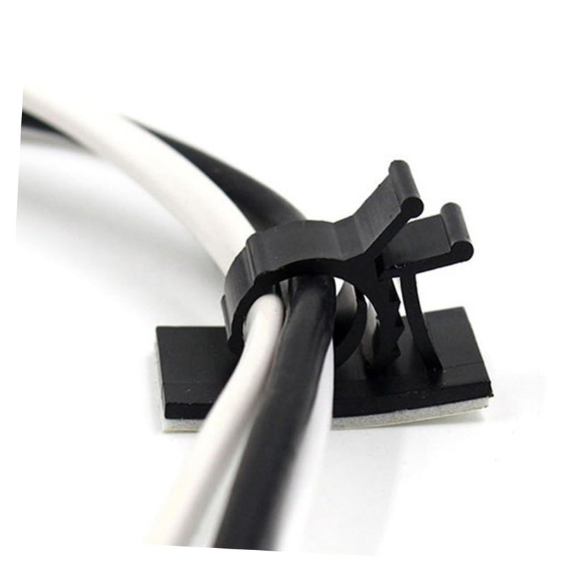 20 Pack Adhesive Cable Clips Sticky Wire Management Holders For Office Home - Image 1