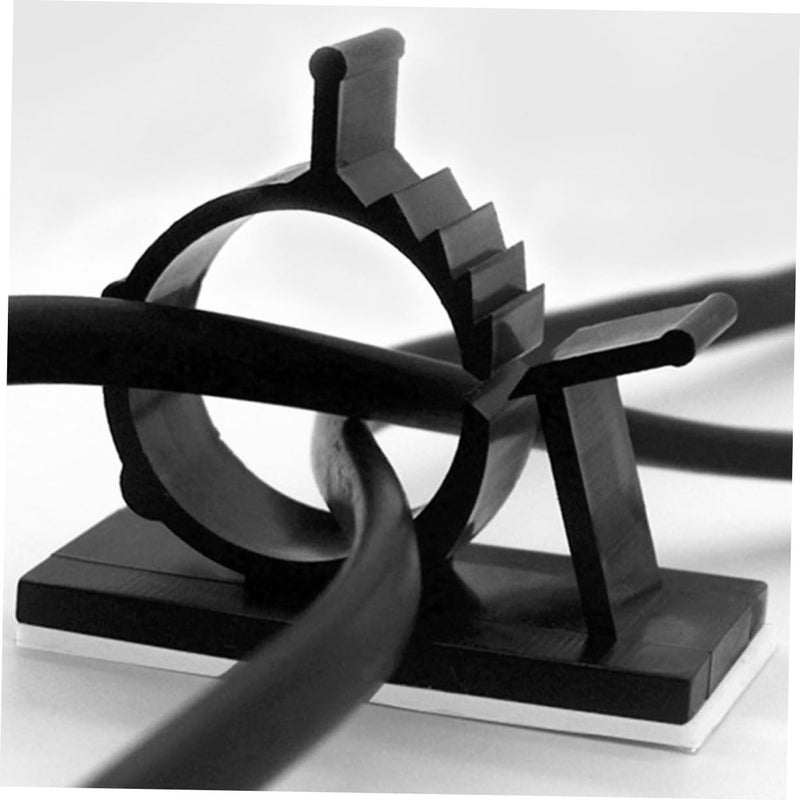 20 Pack Adhesive Cable Clips Sticky Wire Management Holders For Office Home - Image 3