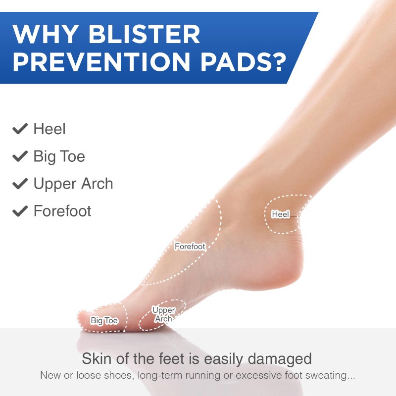 OK TAPE Blister Prevention Tape, 40 Pcs, Moleskin for Blisters, No-Residue Blister Bandages for Feet & Body, Heel Patches, 1.2in X 3.5in Precut Strips - Beige - Image 4